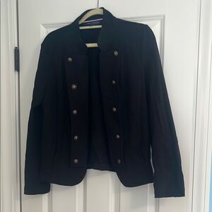 Black Double-Breasted Women's Jacket